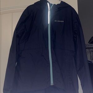 Columbia Dark Jacket with Light Blue Accent, Large (14/16)